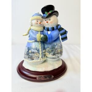 Thomas Kincaid 2009 Snow Happy Together Snow Couple Musical